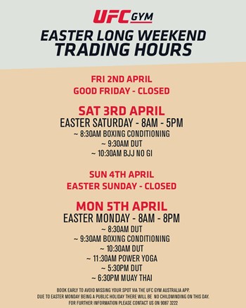 Easter Long Weekend Trading Hours