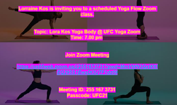7pm ZOOM Yoga with Lorraine!