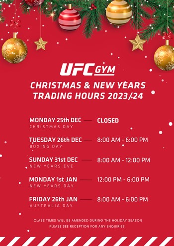 Holiday Season Trading Hours 2023